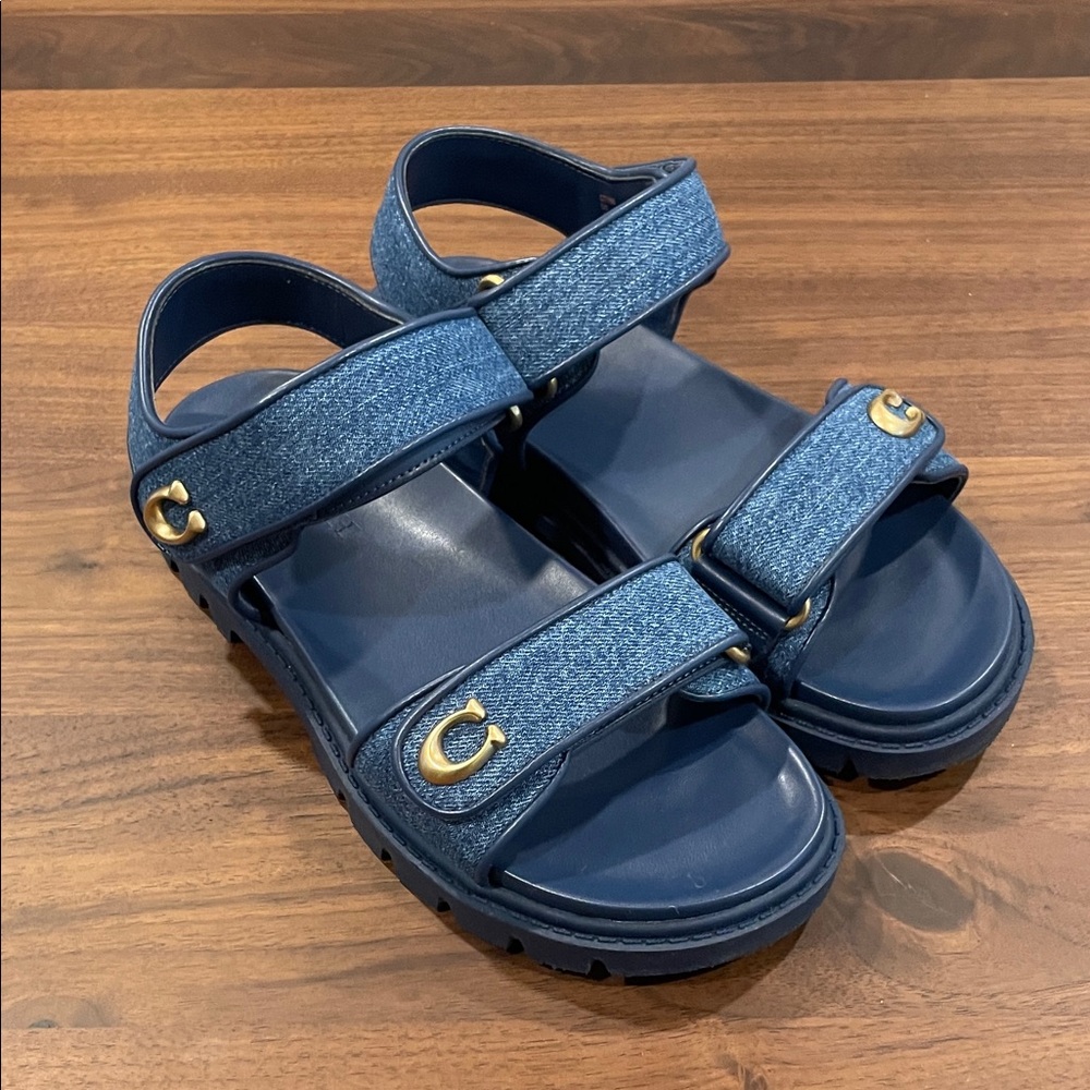 Coach Brynn Sandals in Blue - Picture 5 of 7